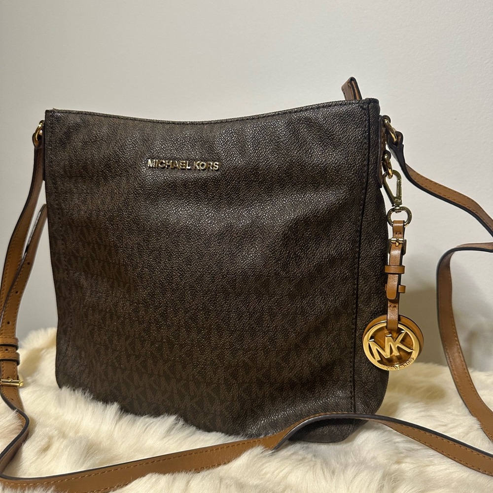Michael Kors Dark Brown Crossbody Bag
